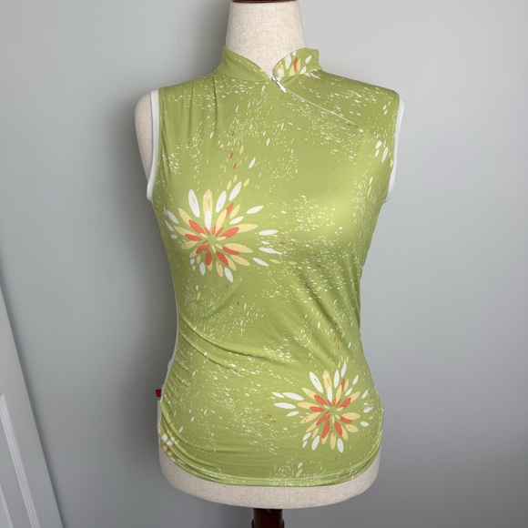 Terry Biking or Cycling Workout Green Sleeveless Top - Picture 1 of 8